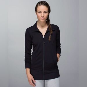 Lululemon Nice Asana Jacket - size 4 Black